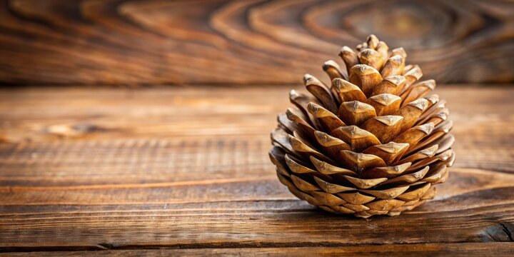 Zirbenzapfen auf Holzbrett teilweise geschnitten f?r Zirbenschnaps , Zirbenzapfen, Holzbrett, geschnitten