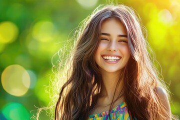 Naklejka premium Portrait of a Happy Young