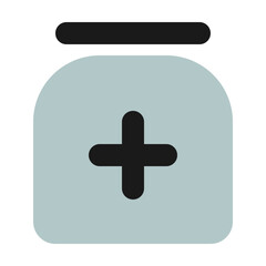 Obraz premium Medicine Icon in Bulk Style Suitable for Web, Apps, Presentation, or Printable Meanings