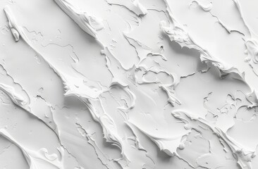 Obraz premium Top view of a white background with soft grain texture, high resolution, and minimalist design.