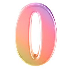 Gradient 3D Number 0