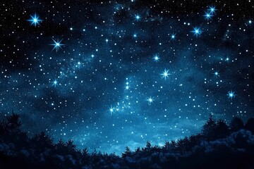 Obraz premium Stars and night sky. Starry sky background. Looking up at the stars , ai