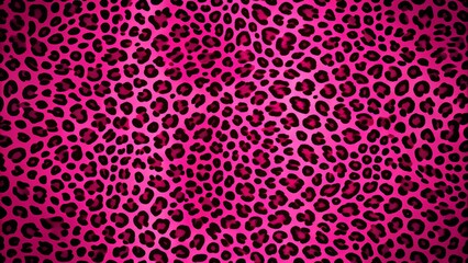 Vibrant pink cheetah print background with bold stylized spots and swirling patterns for a playful and whimsical design