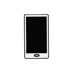 Handphone Tech Flat Vector illustration