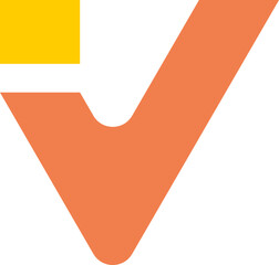 Letter V Logo Design Element