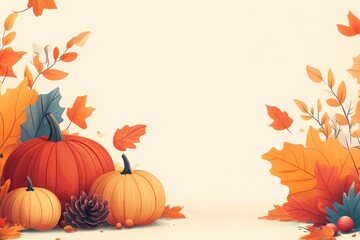 Thanksgiving crafts for community flat design side view creative theme