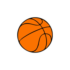 Fototapeta premium Basket Ball Flat Vector