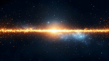Fototapeta premium Cosmic Galaxy with Bright Stars and Stardust