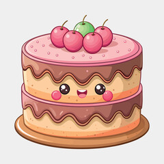 chocolate cake with cherry