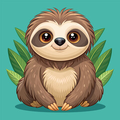Fototapeta premium sloth vector art
