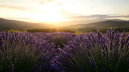 Fototapeta premium Lavender Sunset