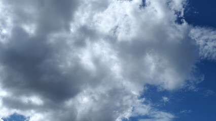 夏の綺麗な青空と雲の風景
