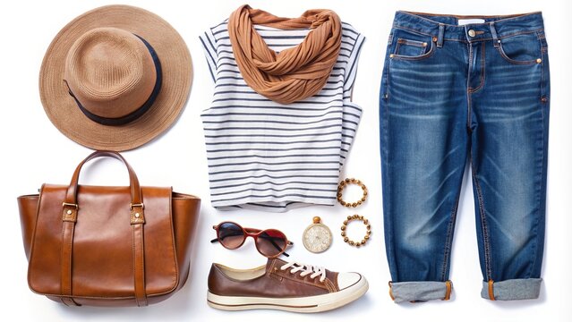 accessorized comfort casual outfit