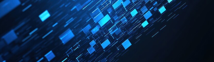 Abstract Blue Digital Background