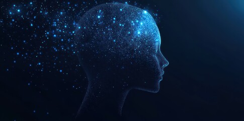 Obraz premium Digital Mind - Abstract Profile