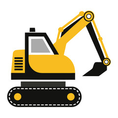 Excavator vector illustration 
