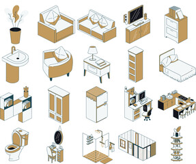 Interior Construction Isometric