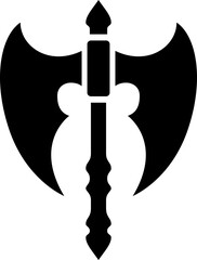 Medieval Axe Silhouette Element