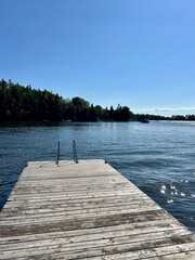 Obraz premium pier on the lake