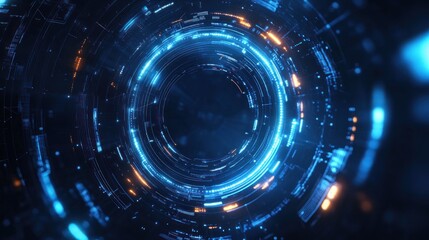 Obraz premium Abstract Digital Circle