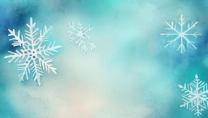 green Christmas snowflake abstract holiday gradient pattern background room for copy snow