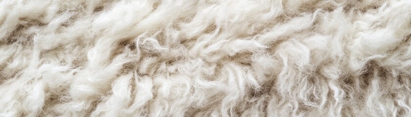 Obraz premium White Fluffy Fur Texture Background Soft Plush Hairy Closeup