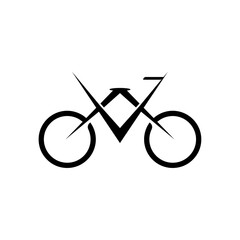 Bike icon vector logo template
