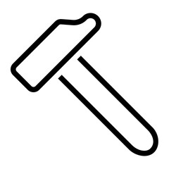 hammer line icon