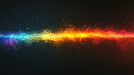 Abstract fiery and icy energy streaks on dark background