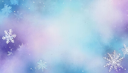 blue lavender purple Christmas snowflake abstract holiday gradient pattern background room for copy snow