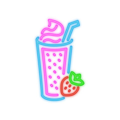 Strawberry Smoothie Neon Signboard