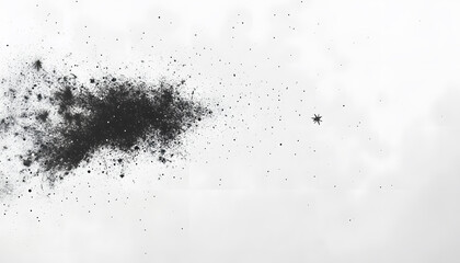 A mostly blank background with a small, centered design, like a tiny star or dot, emphasizing simplicity and space