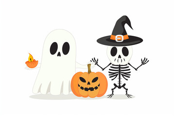 halloween pumpkin, ghost