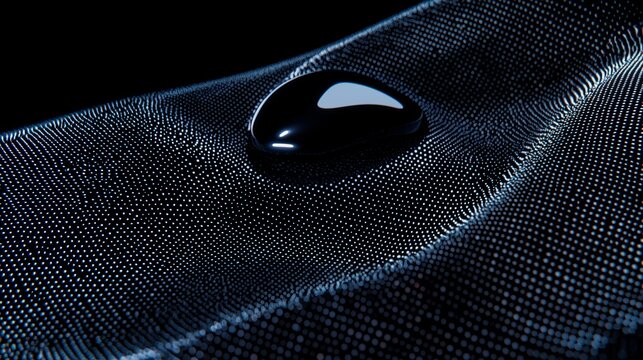 Abstract dot matrix digital illustration technology business network theme pattern represent data science, cyber security. Generative AI
