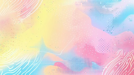 Obraz premium Abstract pastel background with colorful gradients and subtle patterns for design use.