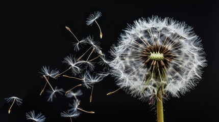 Dandelion pattern wallpaper