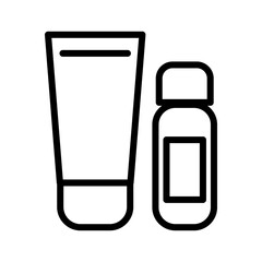 Cream icon in thin line style vector illustration graphic design