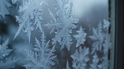Frost on window wallpaper