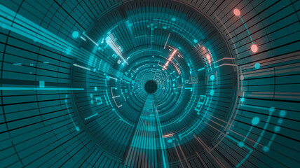 Digital Tunnels Connecting Cyber Space Networks