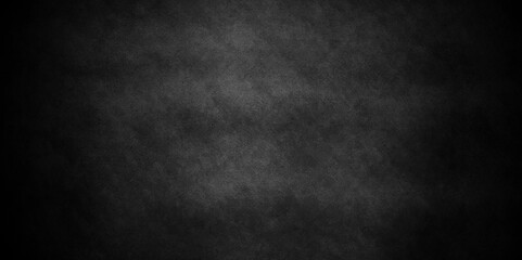 Dark Black wall background texture, old vintage rough charcoal black backdrop texture. Abstract background with black wall surface, interior stucco texture. Black gray satin dark texture.