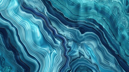 Obraz premium Abstract blue and teal marbled texture with flowing patterns and gradients.