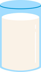 Milk Illustration. Glass of milk. Milk carton. Beverage.