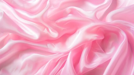 Fototapeta premium Soft pink fabric texture, delicate textile pattern, abstract design with a sweet aesthetic, ideal for backgrounds or artistic projects, inviting and gentle ambiance