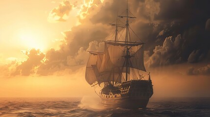 ship sailing wallpaper