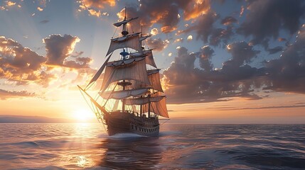 Sailing boat wallpaper