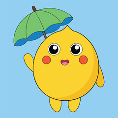 Simple cartoon vector graphic designs for summer