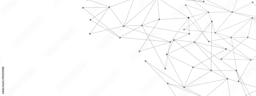 Poster Abstract digital background of points and lines. Illustration Vector design digital technology concept. Global network connection.