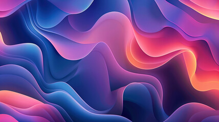 Obraz premium Dynamic Fluid Shapes Abstract Patterns in Gradient Colors for Modern Futuristic Designs