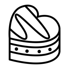 Chocolate icon in thin line style vector illustration graphic design