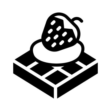 recommend clip art: Waffle icon vector illustration graphic design